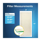 24X36X1 HVAC Furnace Air Filter, MPR 700 MERV 8, Dust, Pollen, and Pet Dander Reduction, 2 Pack