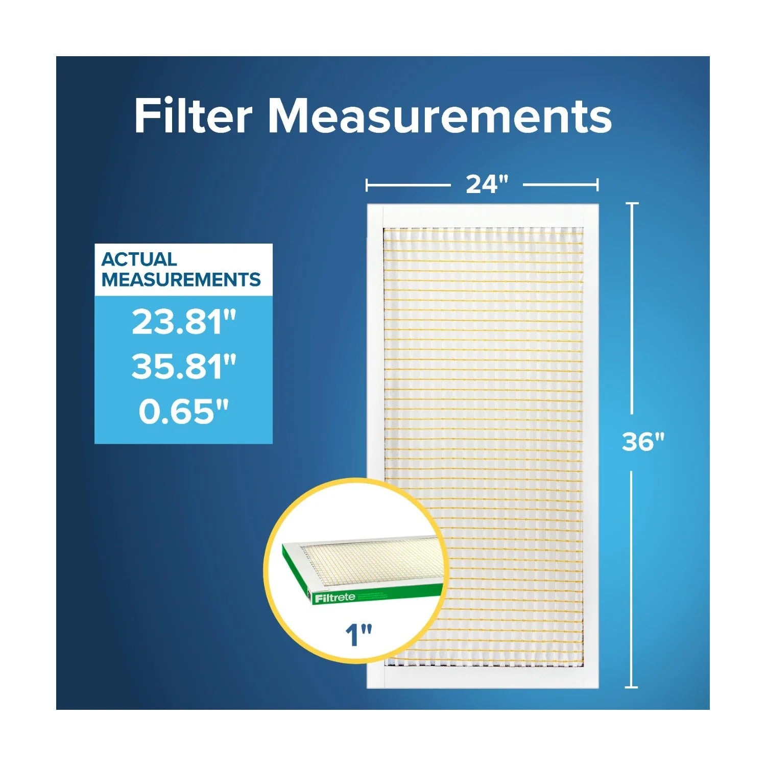 24X36X1 HVAC Furnace Air Filter, MPR 700 MERV 8, Dust, Pollen, and Pet Dander Reduction, 2 Pack