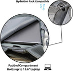 Bravo Backpack - Large Military Hiking Backpack 34L - Waterproof Heavy-Duty Molle Hunting Bag for Men - Tactical Rucksack Daypack - Hydration Pack Compatible for Running, Cycling, Biking- (Gray)