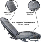 Bravo Backpack - Large Military Hiking Backpack 34L - Waterproof Heavy-Duty Molle Hunting Bag for Men - Tactical Rucksack Daypack - Hydration Pack Compatible for Running, Cycling, Biking- (Gray)