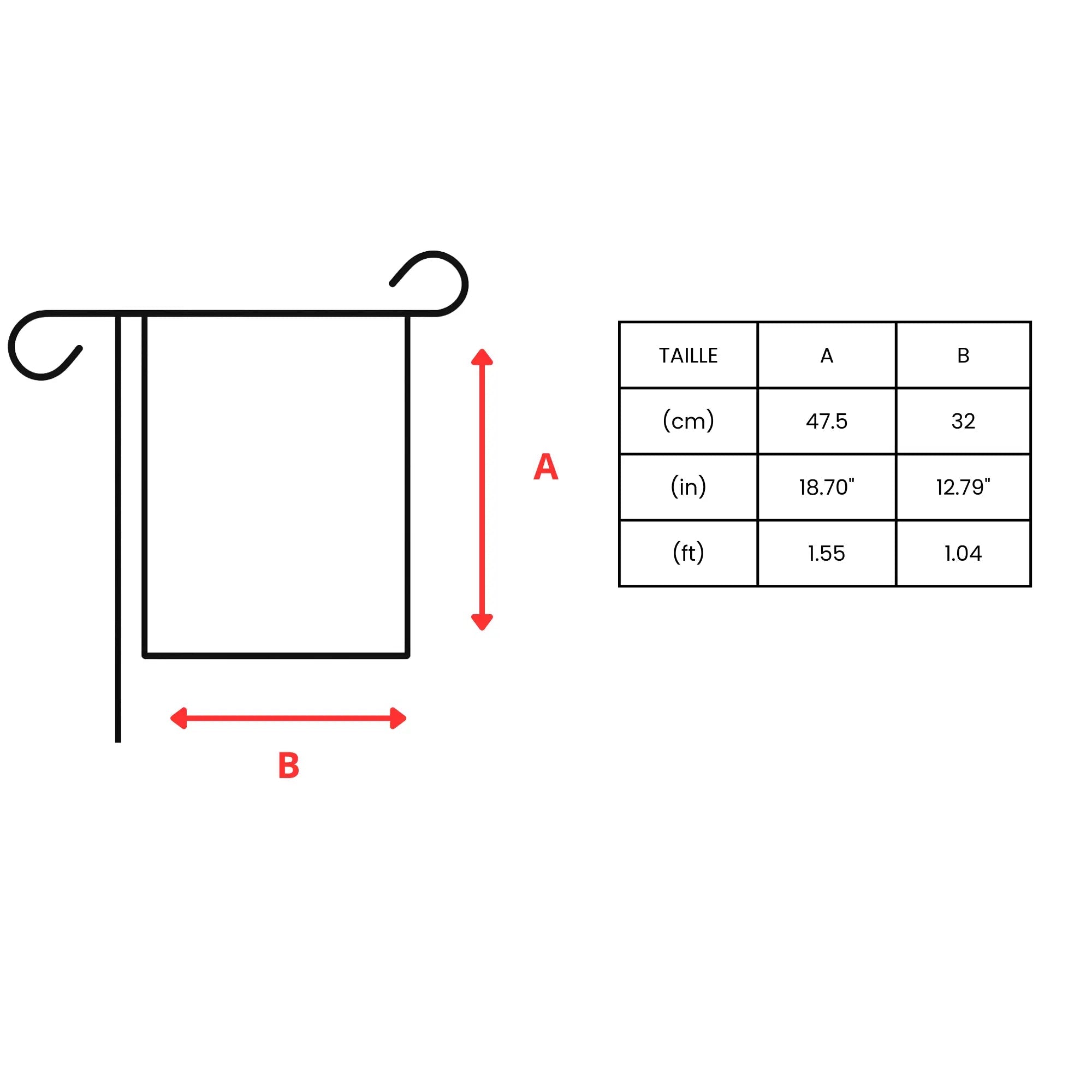 Drapeau Jardin États-Unis – Polyester Résistant – Format Vertical